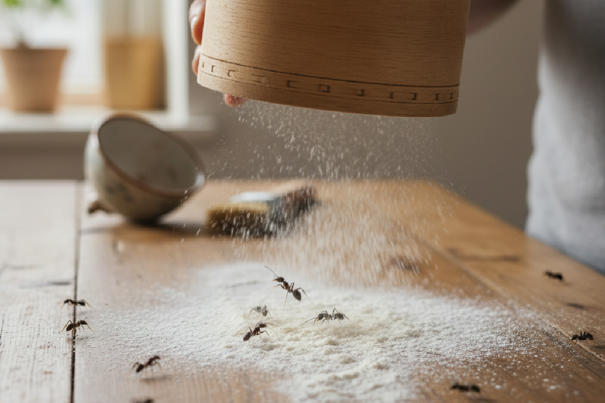 La farina non è solo per il pane: usala così per liberarti delle formiche in casa